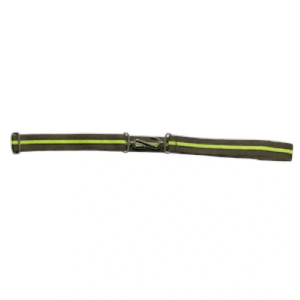 Children’s Snake Buckle Belt Olive Lime Green S-shaped Metal Hook Adjustable